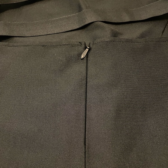 Black Strappy One Shoulder Bandage Mini Dress - Picture 4 of 6